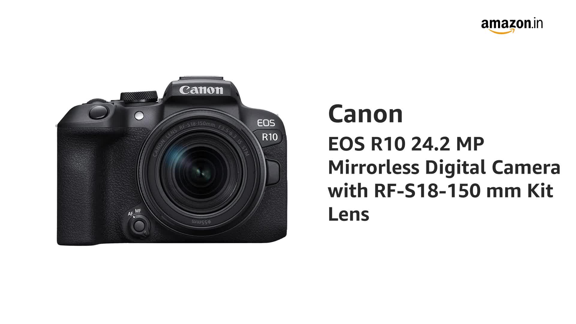 デジタルカメラ Canon EOS R10 RF-S18-150mm F3.5-6.3 IS Buy Canon EOS R10 24.2MP RF-S18-150 F/3.5-6.3 IS STM Mirrorless